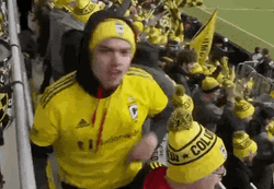 Columbus Crew Fans All Out Support GIF