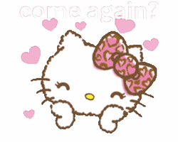 Come Again Cute Hello Kitty GIF