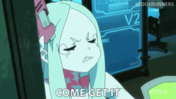 Come And Take It Rebecca Anime Girl GIF