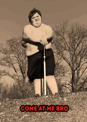 Come At Me Bro Funny Chubby Guy Taunting GIF