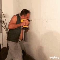 Come Drill A Hole On The Wall GIF