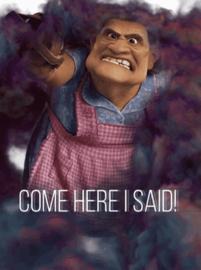 Come Here I Said Cartoon Poster GIF