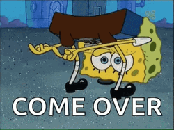 Come On Down SpongeBob Upside Down GIF