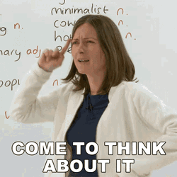Come To Think About It Jade GIF