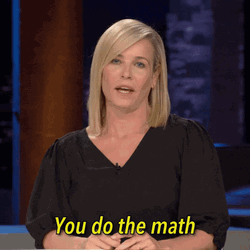 Comedian Chelsea Handler Yeah Do The Math Calculating GIF