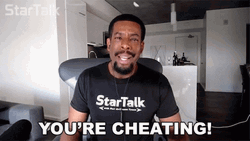 Comedian Chuck Nice You're Cheating GIF
