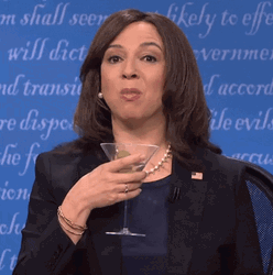 Comedian Kamala Harris Spit Take GIF