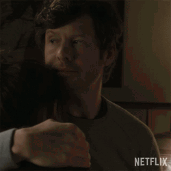Comfort Hugs Of Anders Holm And Anna Chlumsky GIF