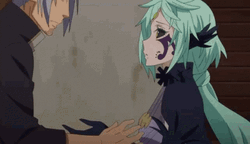 Comfort Hugs Of Animated Couple GIF