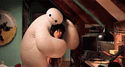Comfort Hugs Of Hiro Hamada And Baymax GIF