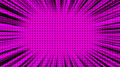 Comic Book Background With Dots And Rays GIF
