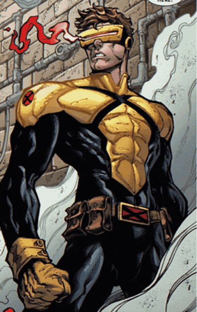Comic Book Character With X On Chest GIF