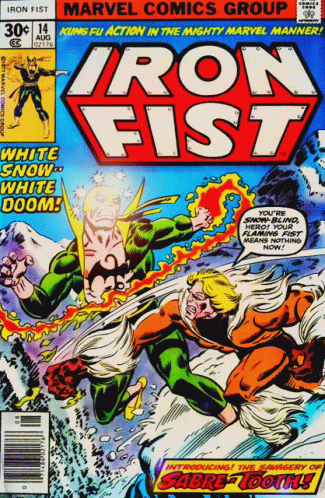 Comic Book Iron Fist Advertised For 30 Cents GIF
