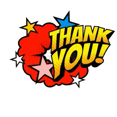 Comic Speech Bubble Saying Thank You Sticker
