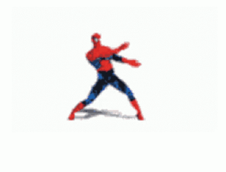 Comical Pumped Up Spiderman Dance GIF