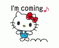 Coming Soon Hello Kitty Strolling GIF