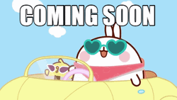 Coming Soon Molang Riding Car GIF