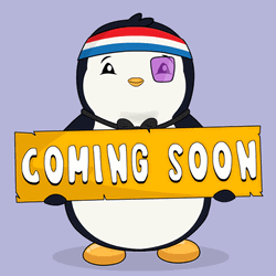 Coming Soon Pudgy Penguin Signage GIF
