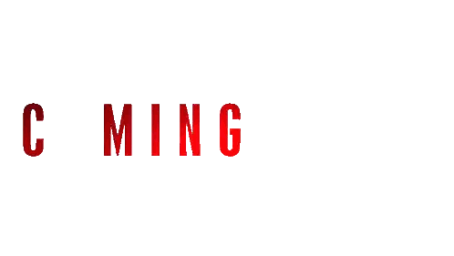 Coming Soon Sign With Red Hearts Sticker