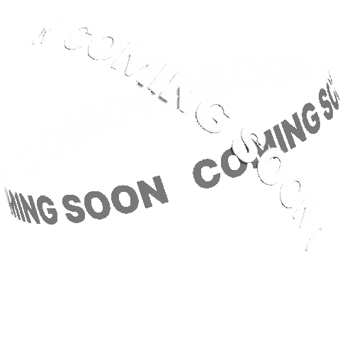Coming Soon Text On White Background Sticker