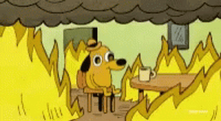 Community Fire Dog Melting GIF