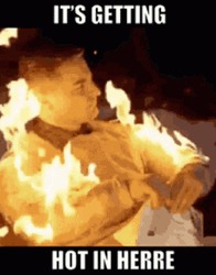 Community Fire It's Getting Hot Here GIF