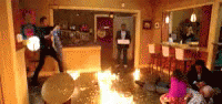 Community Fire Putting It Out GIF