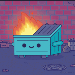 Community Trash On Fire GIF