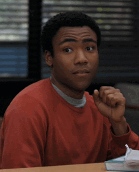 Community Troy Barnes Gasp GIF