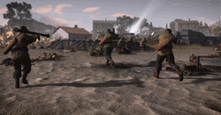Company Of Heroes 2 Soldiers Ducking GIF