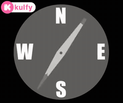 Compass Pointing North East And South GIF