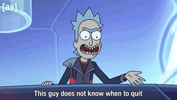 Competitive Rick Sanchez GIF