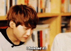 Completed BTS Suga Raising Hand GIF