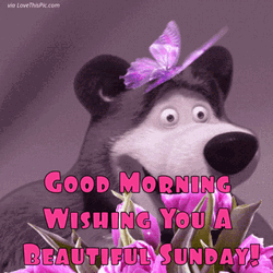 Computer Generated Bear Beautiful Sunday ClipArt GIF