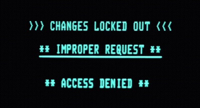 Computer Screen Changes Locked Out And Improper Request GIF