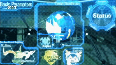 Computer Screen Displaying Basic Parameters And Twin Doubrew GIF