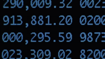 Computer Screen Displaying Numbers GIF