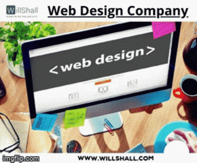 Computer Screen Displaying Web Design GIF