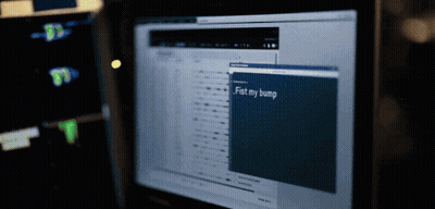Computer Screen Saying Fist My Bump GIF