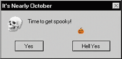 Computer Screen Says It's Nearly October GIF