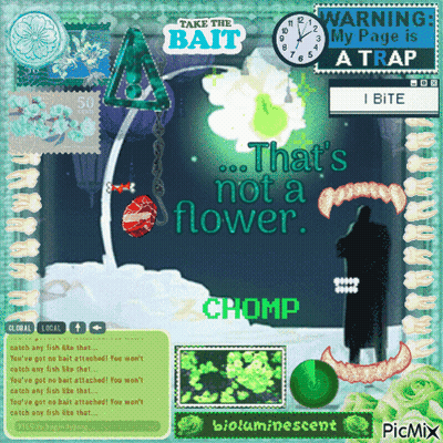 Computer Screen Says That's Not A Flower Chomp GIF