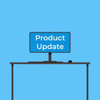 Computer Screen Showing Product Update GIF