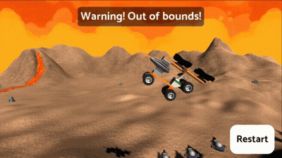 Computer Screen Warning Out Of Bounds GIF