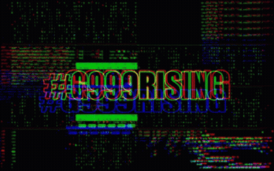 Computer Screen With #C999rising GIF