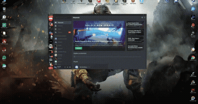 Computer Screen With Discord Window GIF