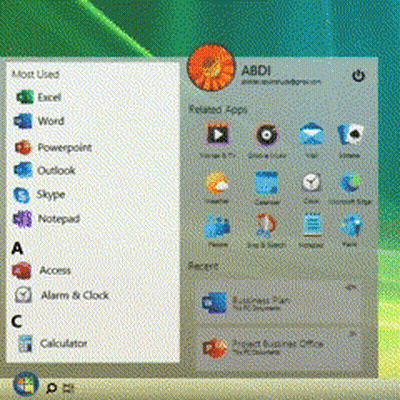 Computer Screen With Flower And Abdi GIF