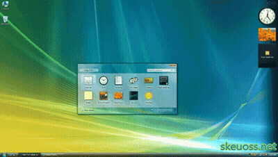 Computer Screen With Skeuoss.net Header GIF