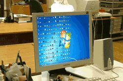 Computer Taking A Picture GIF