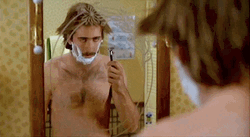 Con Air Nicolas Cage Shaving GIF