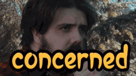Concerned Bearded Man Radio Walkie Talkie GIF